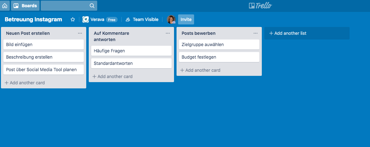 Mit Trello ein SOP erstellen